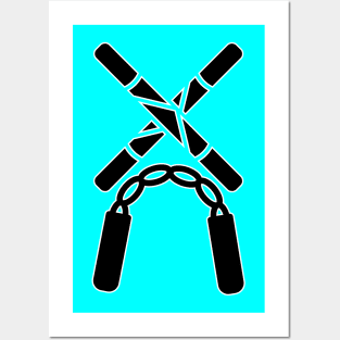 Nunchuks! The weapon of a true martial arts warrior! Posters and Art